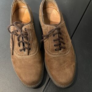 Rockport men’s Brown Suede lace up Oxfords size 10